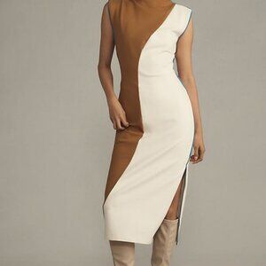 Maeve Muscle Colorblock Midi Dress